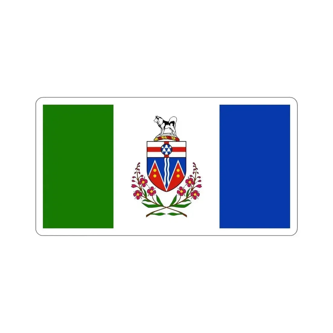 Flag of Yukon Canada STICKER Vinyl Die-Cut Decal 5 Inch - The Sticker Space