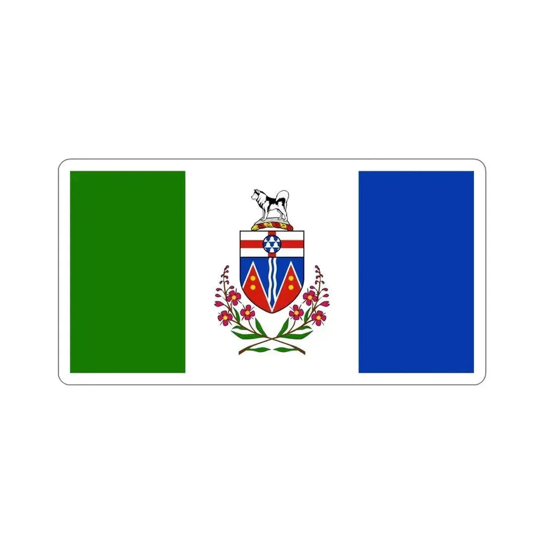 Flag of Yukon Canada STICKER Vinyl Die-Cut Decal 6 Inch - The Sticker Space