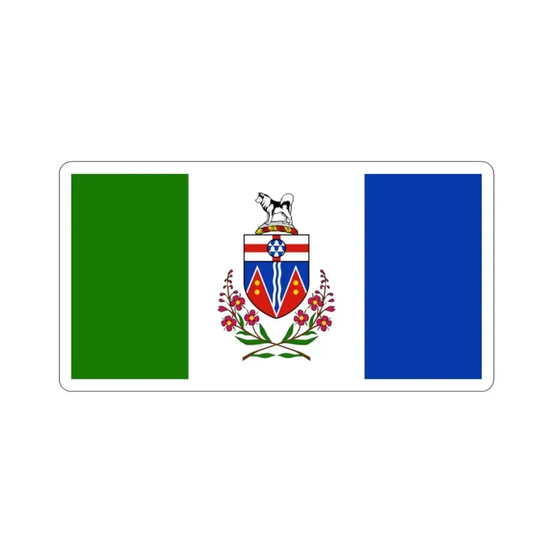 Flag of Yukon Canada STICKER Vinyl Die-Cut Decal - The Sticker Space