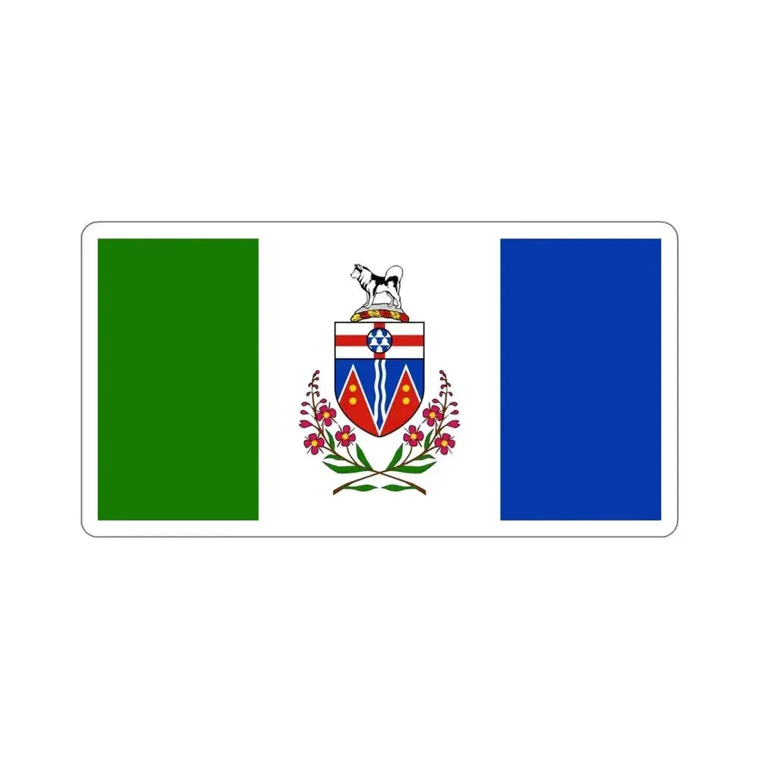 Flag of Yukon Canada STICKER Vinyl Die-Cut Decal - The Sticker Space