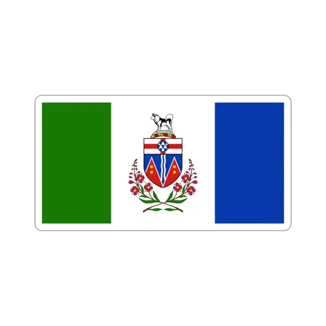 Flag of Yukon Canada STICKER Vinyl Die-Cut Decal - The Sticker Space