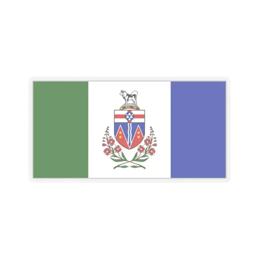 Flag of Yukon Canada - STICKER Vinyl Kiss-Cut Decal 2 Inch Transparent - The Sticker Space