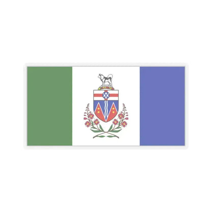 Flag of Yukon Canada - STICKER Vinyl Kiss-Cut Decal 2 Inch Transparent - The Sticker Space