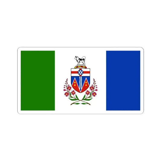 Flag of Yukon Canada - STICKER Vinyl Kiss-Cut Decal 2 Inch White - The Sticker Space