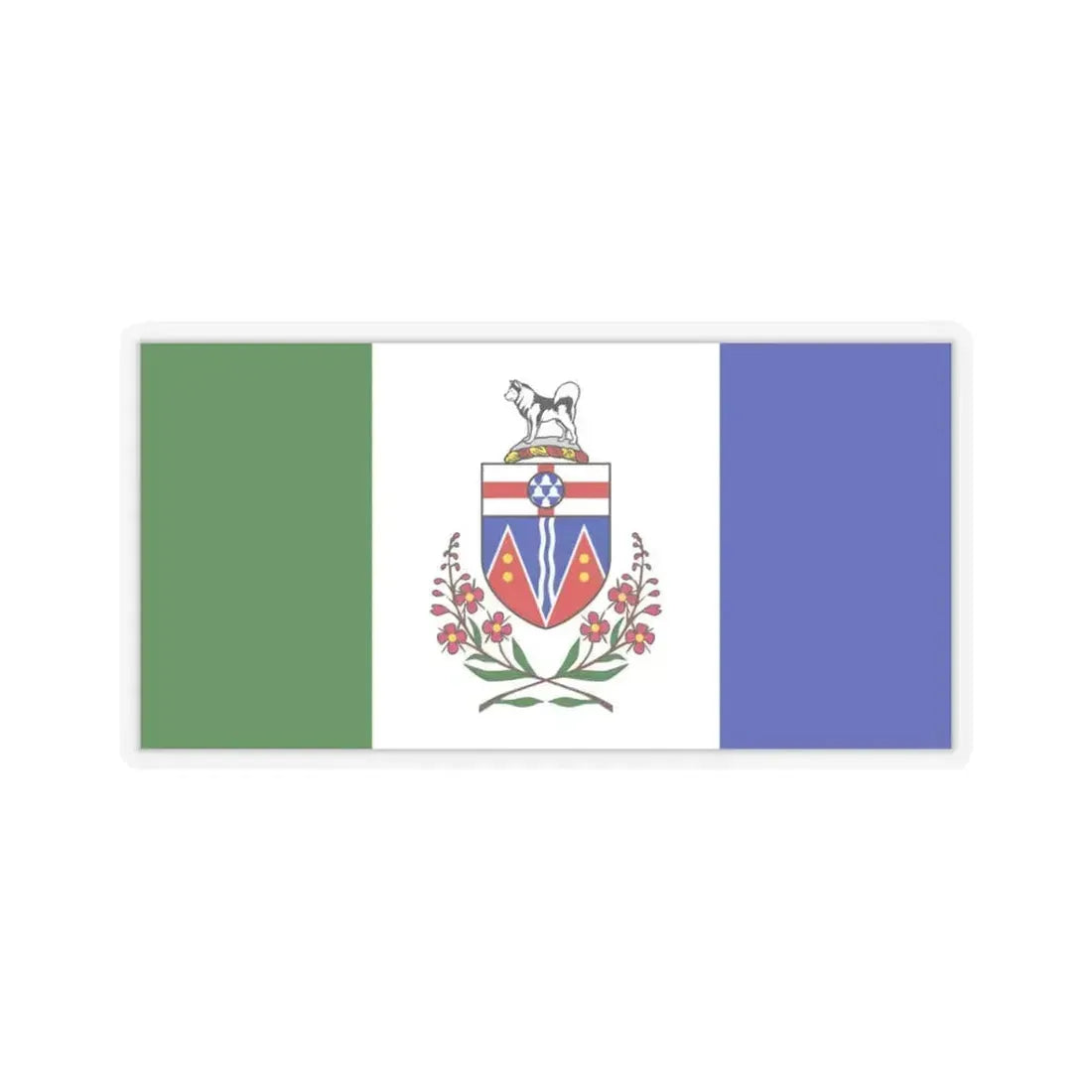Flag of Yukon Canada - STICKER Vinyl Kiss-Cut Decal 3 Inch Transparent - The Sticker Space