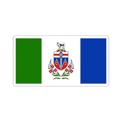 Flag of Yukon Canada - STICKER Vinyl Kiss-Cut Decal 3 Inch White - The Sticker Space