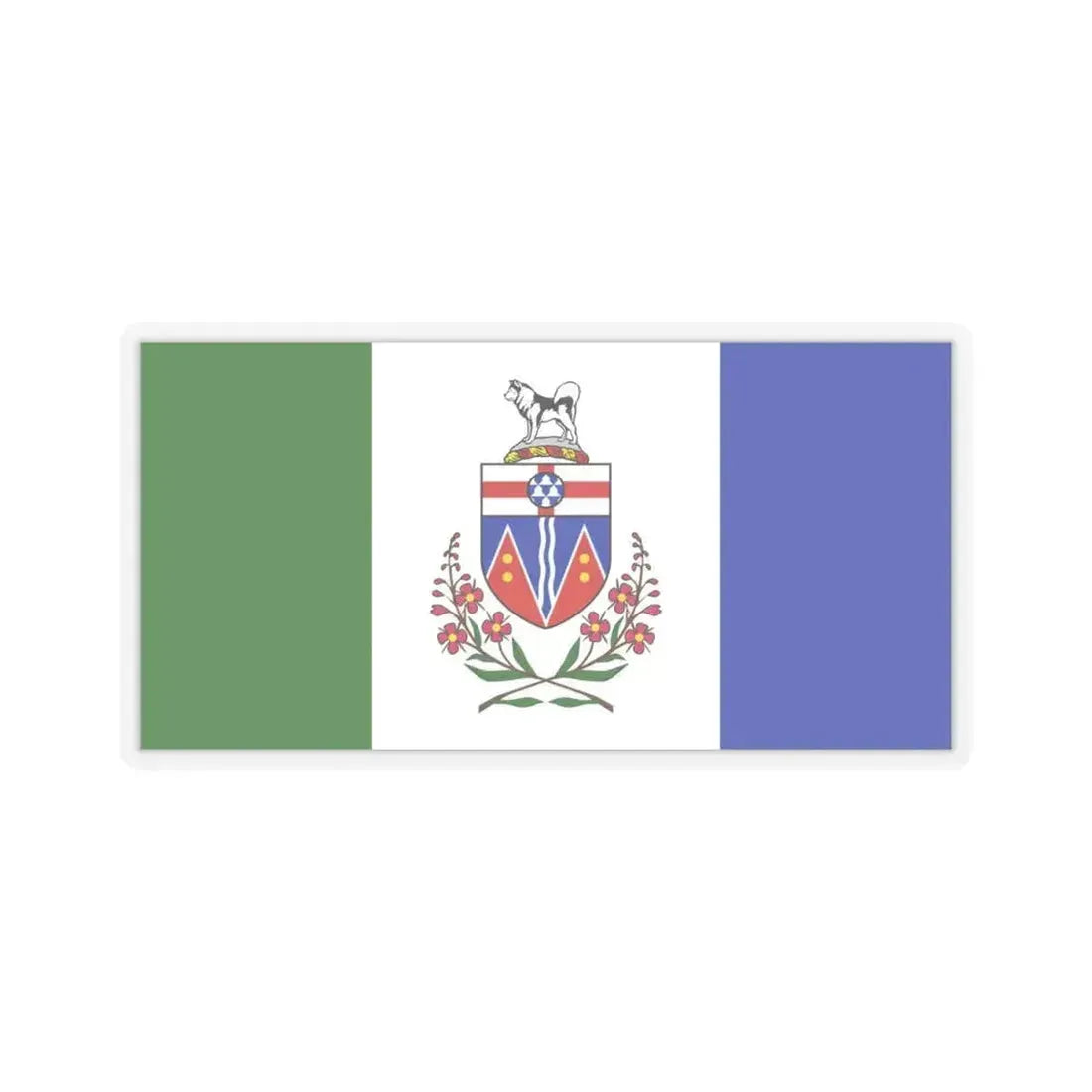 Flag of Yukon Canada - STICKER Vinyl Kiss-Cut Decal 4 Inch Transparent - The Sticker Space
