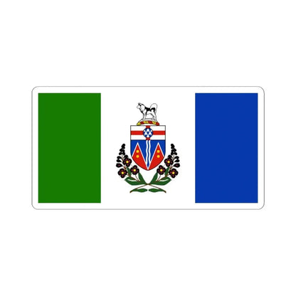 Flag of Yukon (Canada) STICKER Vinyl Kiss-Cut Decal 4 Inch White - The Sticker Space