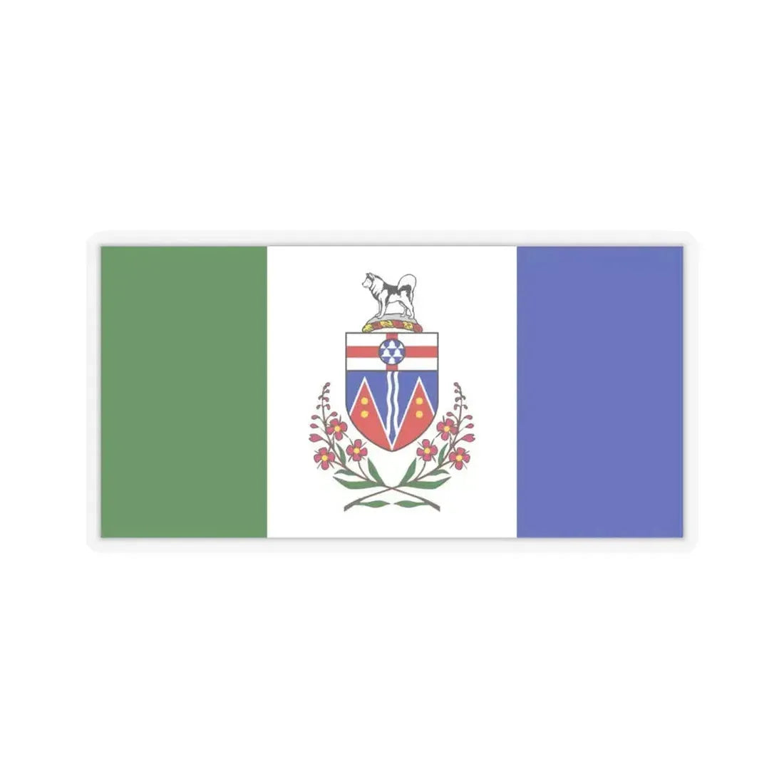 Flag of Yukon Canada - STICKER Vinyl Kiss-Cut Decal 6 Inch Transparent - The Sticker Space