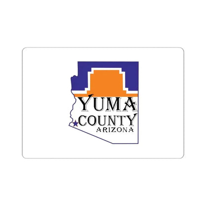 Flag of Yuma County Arizona (United States) STICKER Vinyl Kiss-Cut Decal 6 Inch White - The Sticker Space
