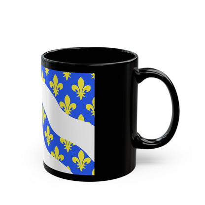 Flag of Yvelines France - Black Coffee Mug-The Sticker Space