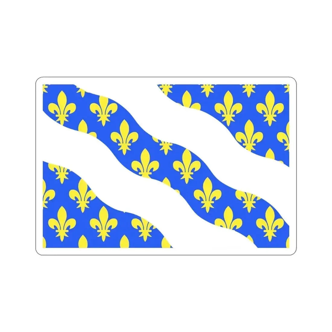 Flag of Yvelines France STICKER Vinyl Die-Cut Decal 3 Inch - The Sticker Space