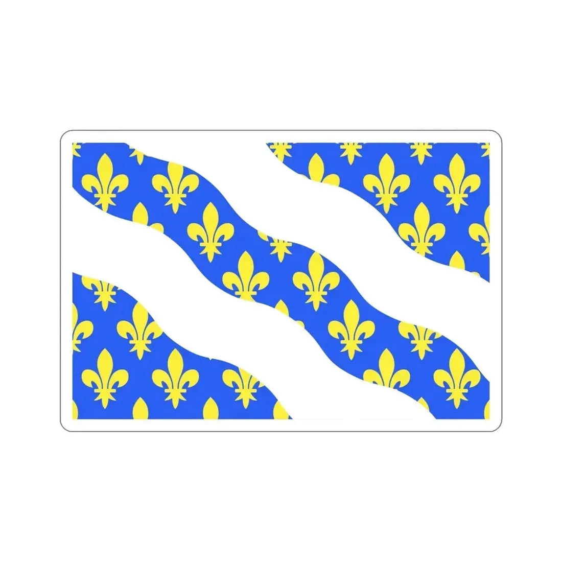 Flag of Yvelines France STICKER Vinyl Die-Cut Decal 5 Inch - The Sticker Space