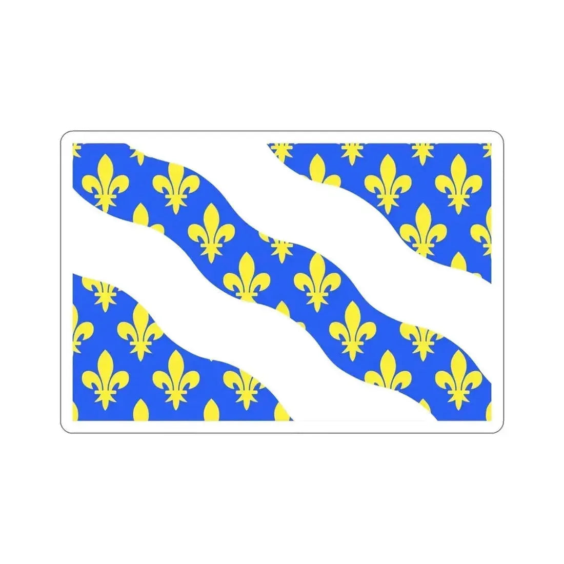 Flag of Yvelines France STICKER Vinyl Die-Cut Decal 6 Inch - The Sticker Space