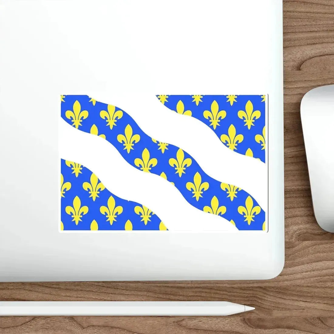 Flag of Yvelines France STICKER Vinyl Die-Cut Decal - The Sticker Space