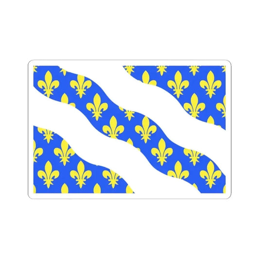Flag of Yvelines France - STICKER Vinyl Kiss-Cut Decal 2 Inch White - The Sticker Space