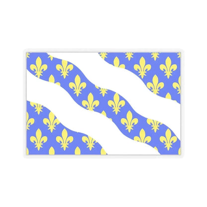 Flag of Yvelines France - STICKER Vinyl Kiss-Cut Decal 4 Inch Transparent - The Sticker Space