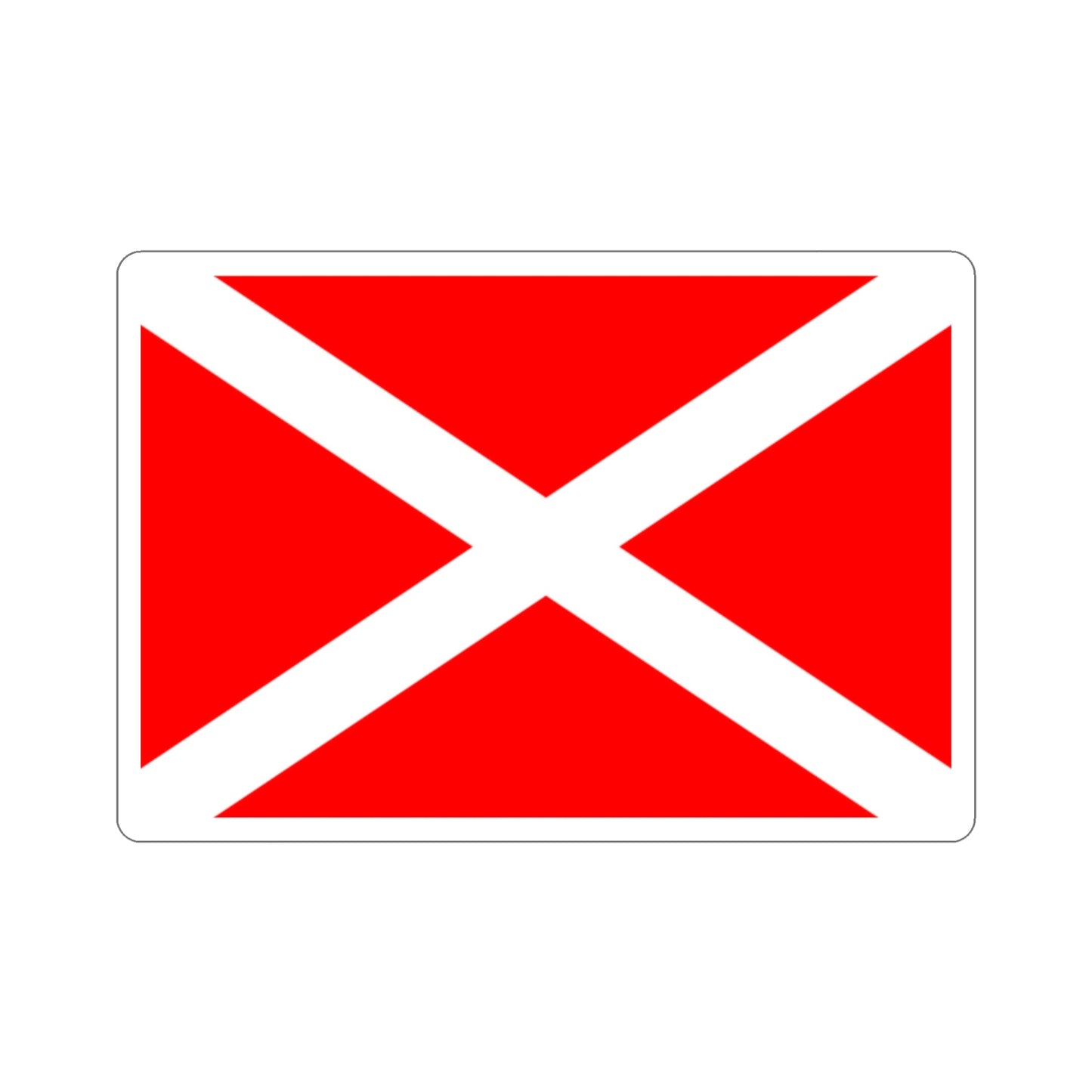 Flag of Żabbar Malta STICKER Vinyl Die-Cut Decal-2 Inch-The Sticker Space