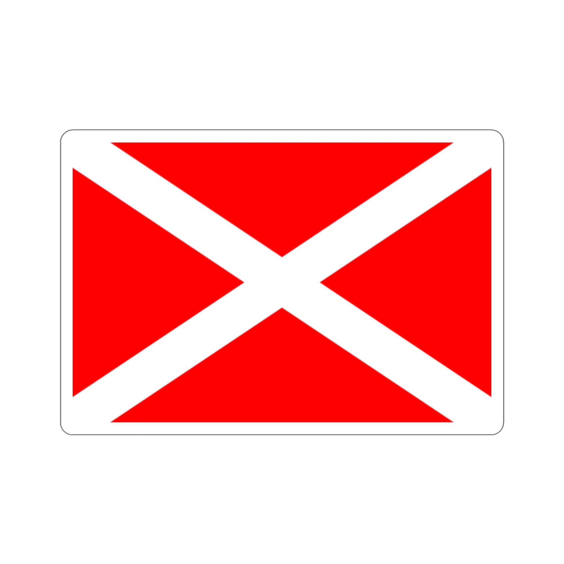 Flag of Żabbar Malta STICKER Vinyl Die-Cut Decal-2 Inch-The Sticker Space