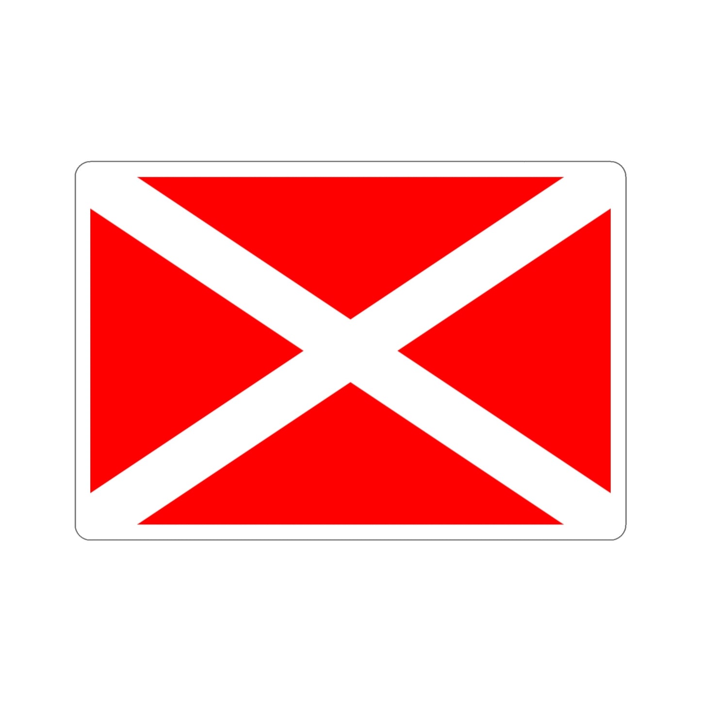 Flag of Żabbar Malta STICKER Vinyl Die-Cut Decal-3 Inch-The Sticker Space