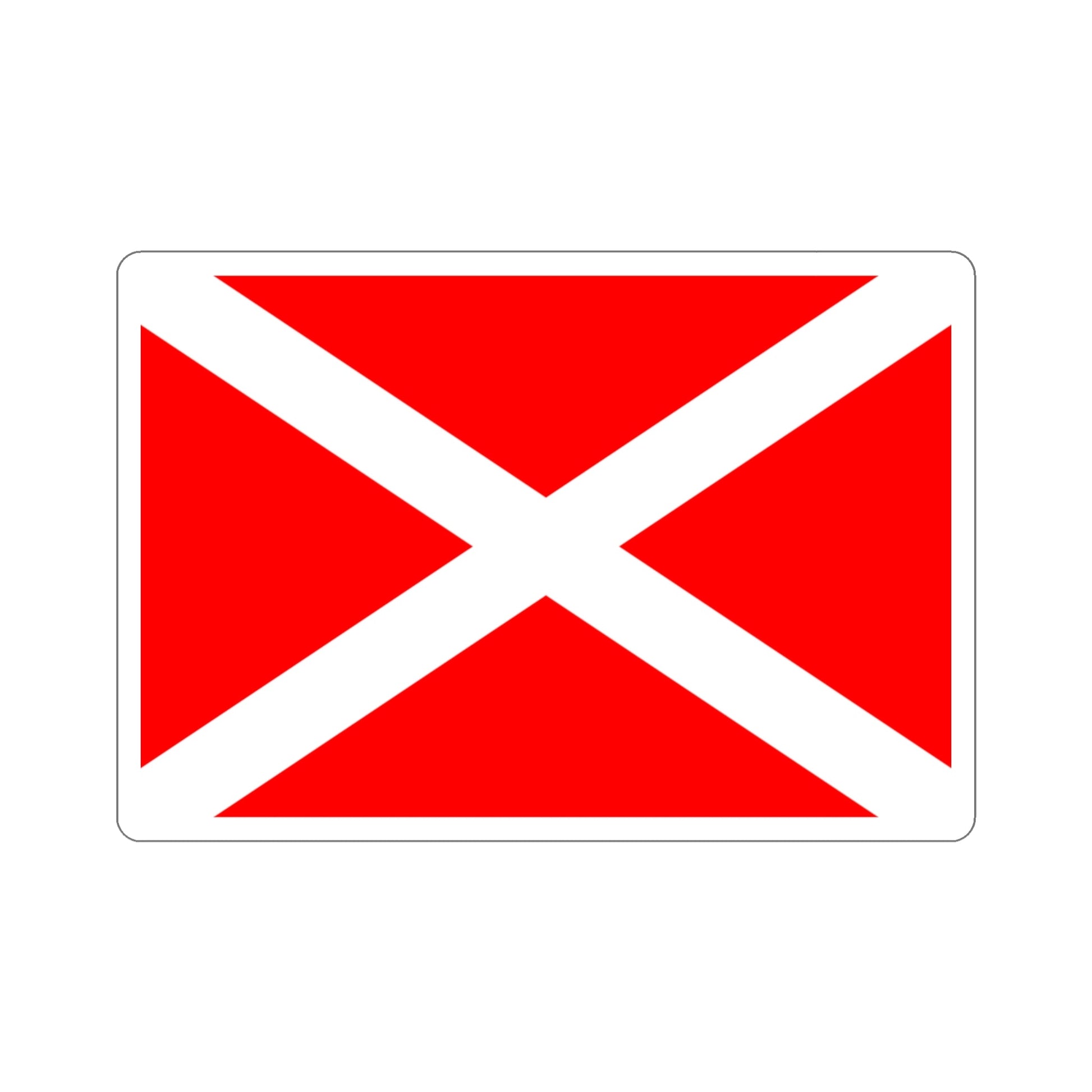 Flag of Żabbar Malta STICKER Vinyl Die-Cut Decal-3 Inch-The Sticker Space