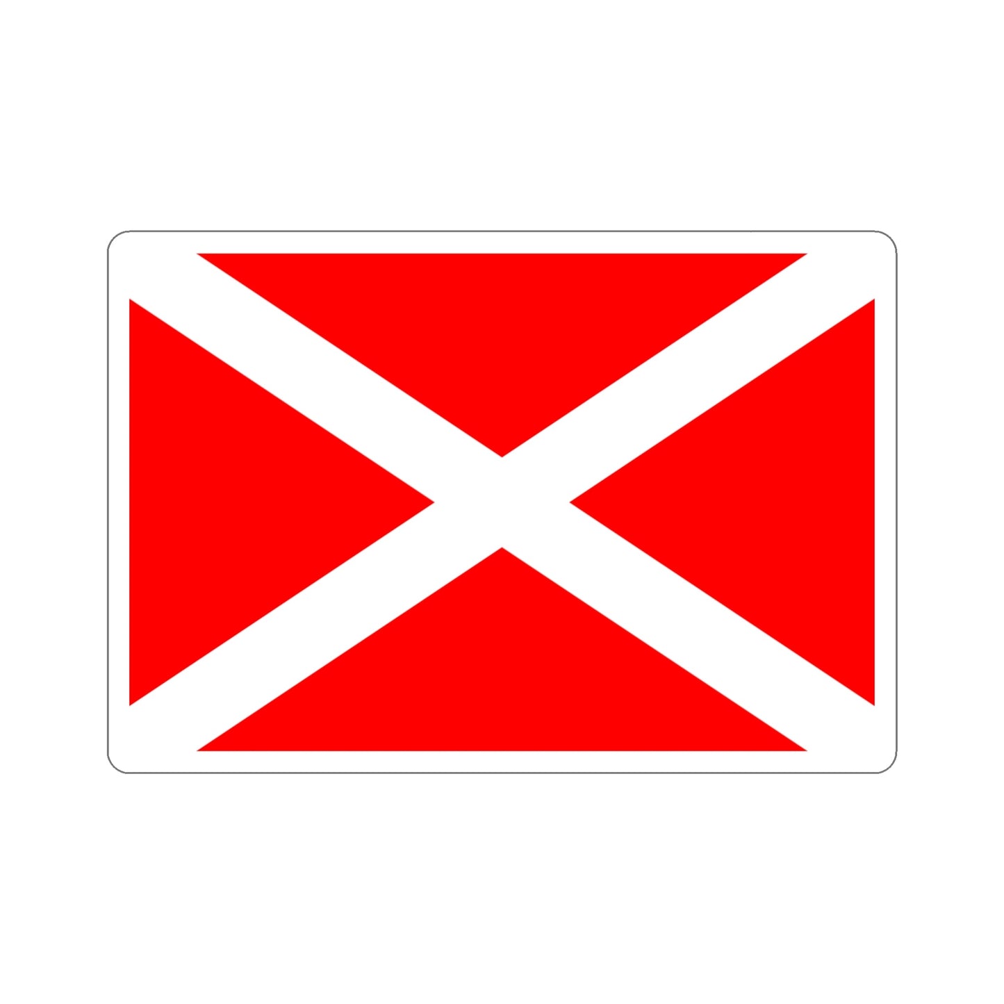 Flag of Żabbar Malta STICKER Vinyl Die-Cut Decal-4 Inch-The Sticker Space