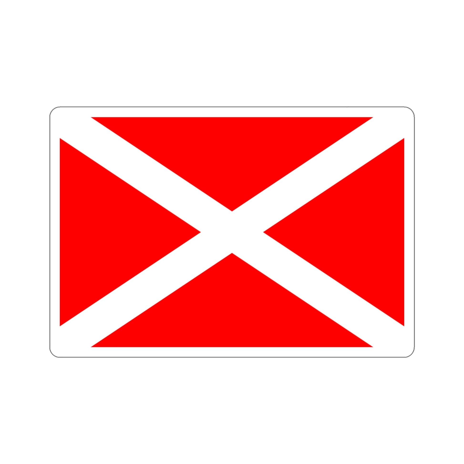 Flag of Żabbar Malta STICKER Vinyl Die-Cut Decal-4 Inch-The Sticker Space