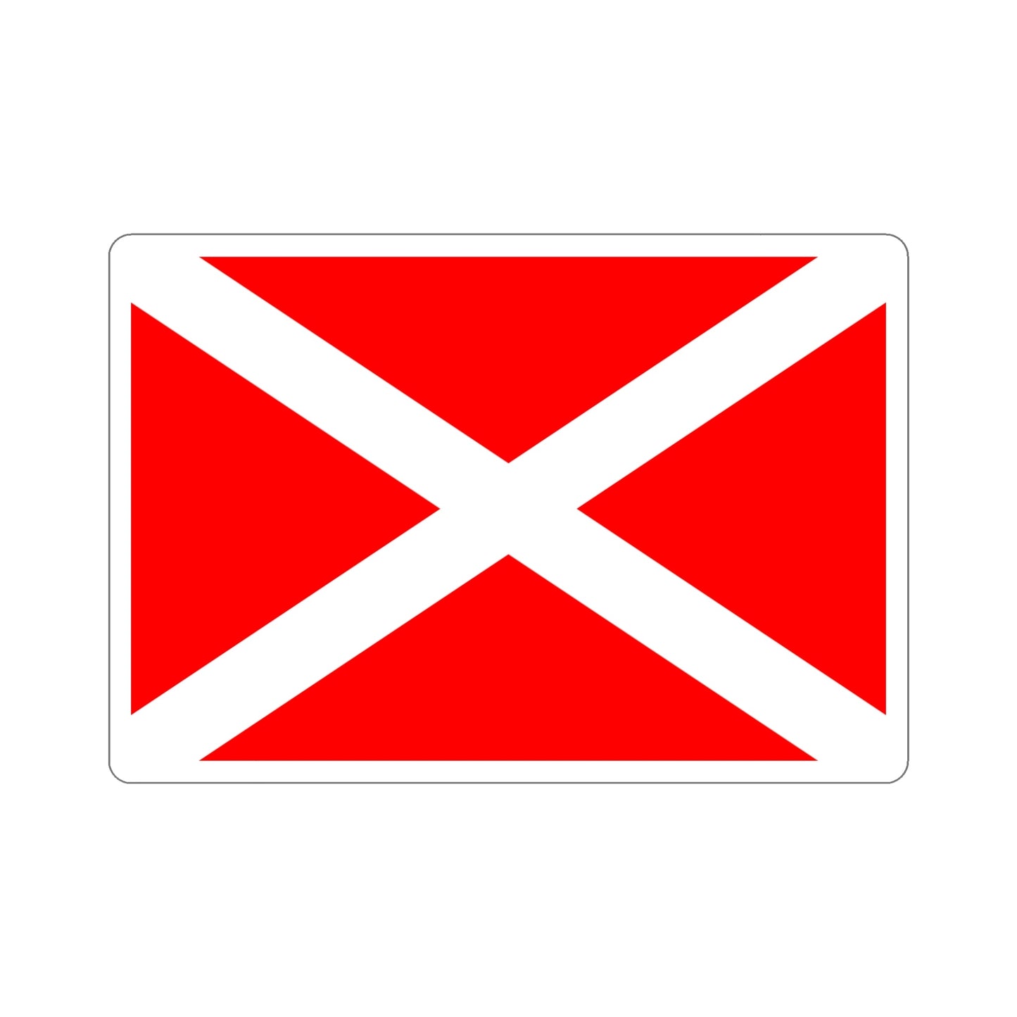 Flag of Żabbar Malta STICKER Vinyl Die-Cut Decal-5 Inch-The Sticker Space