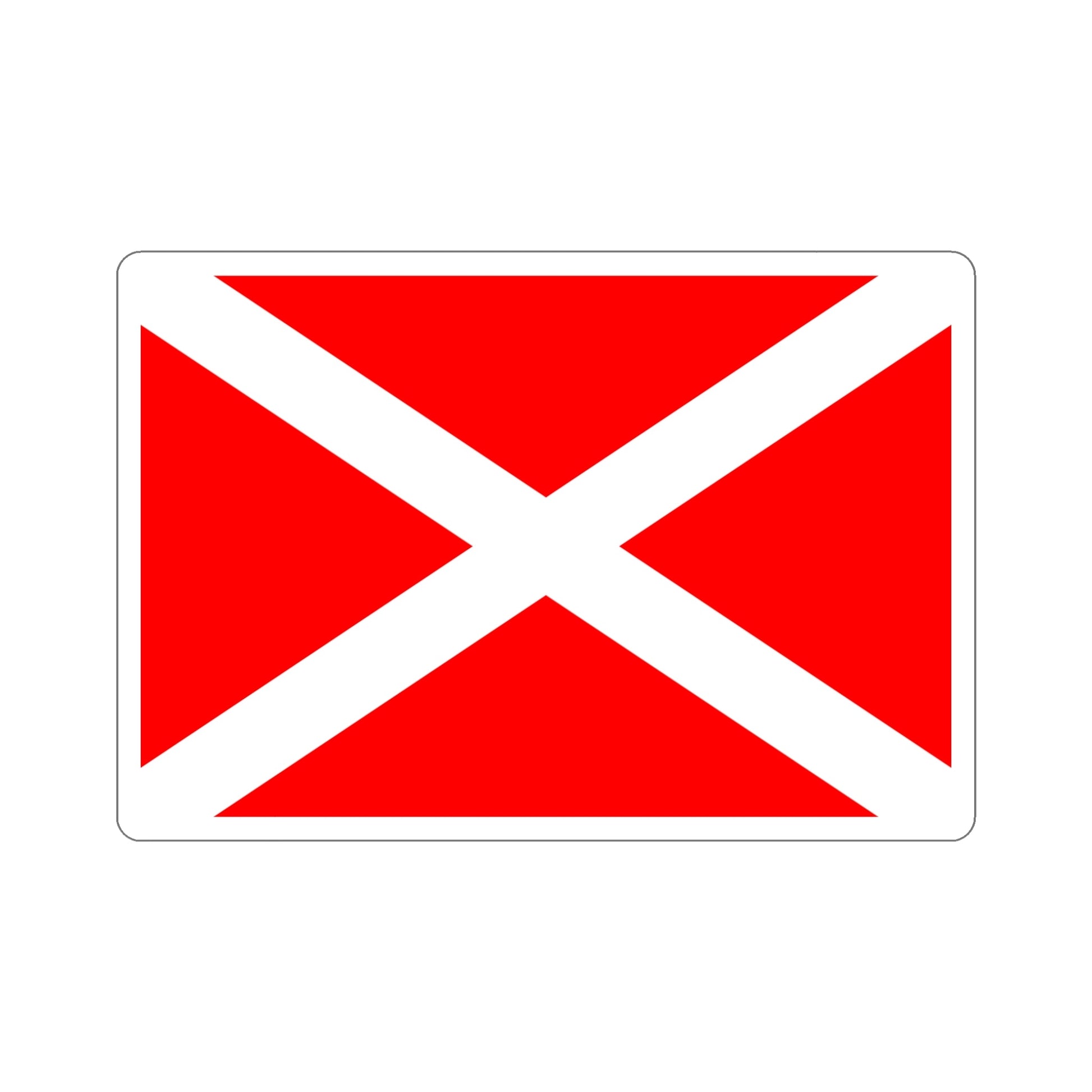 Flag of Żabbar Malta STICKER Vinyl Die-Cut Decal-5 Inch-The Sticker Space