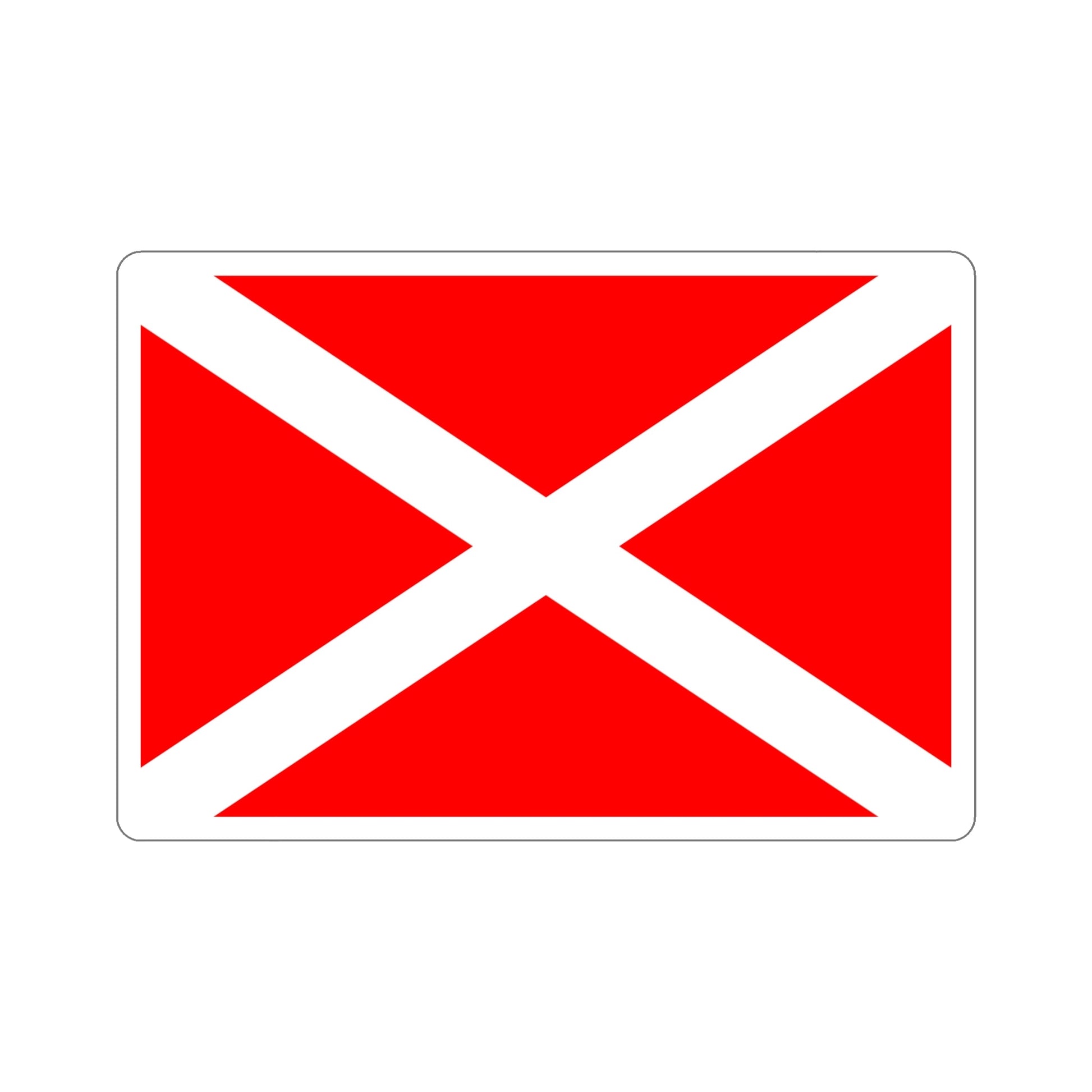 Flag of Żabbar Malta STICKER Vinyl Die-Cut Decal-6 Inch-The Sticker Space