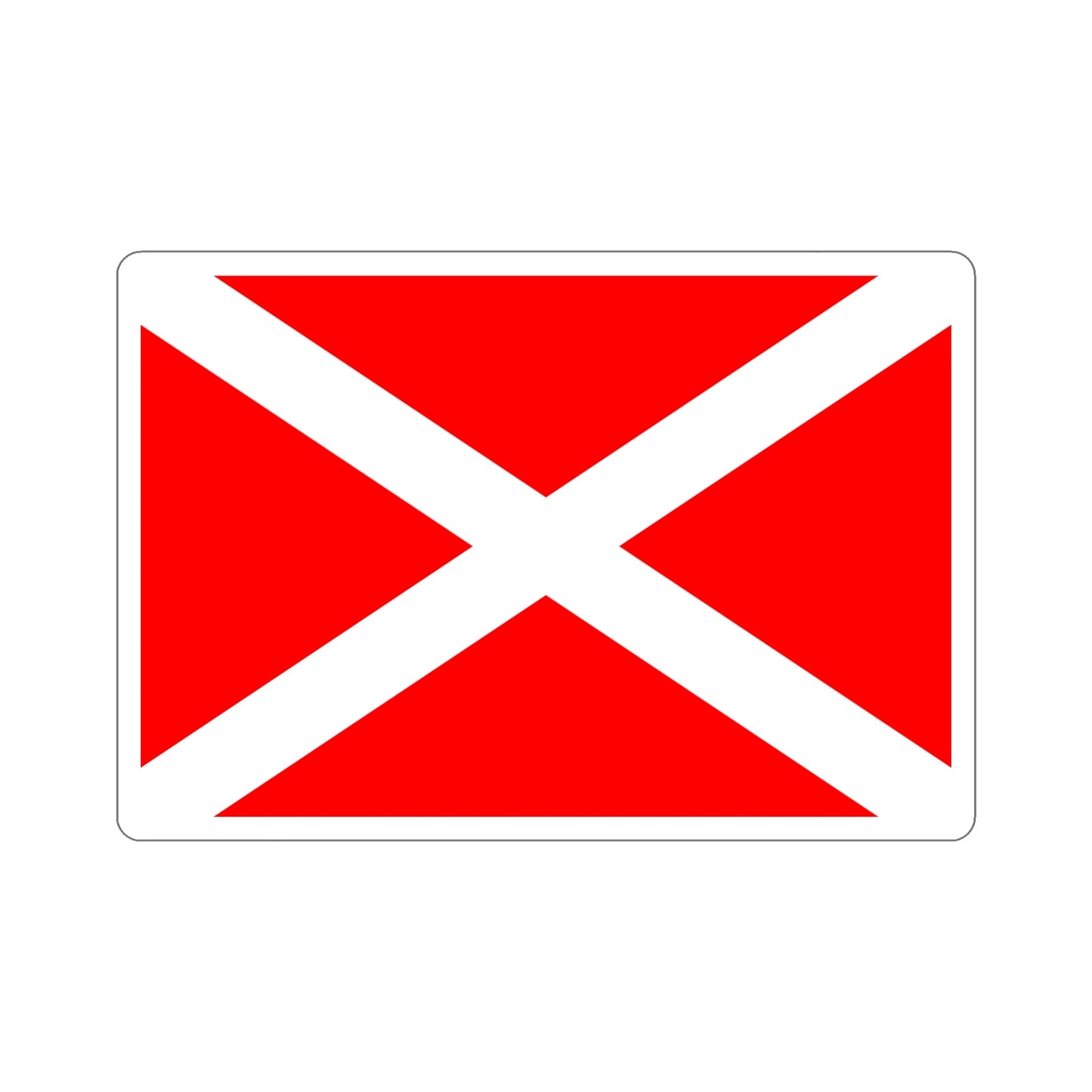 Flag of Żabbar Malta STICKER Vinyl Die-Cut Decal-6 Inch-The Sticker Space