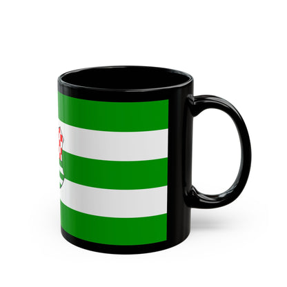 Flag of Zagreb County Croatia - Black Coffee Mug-The Sticker Space