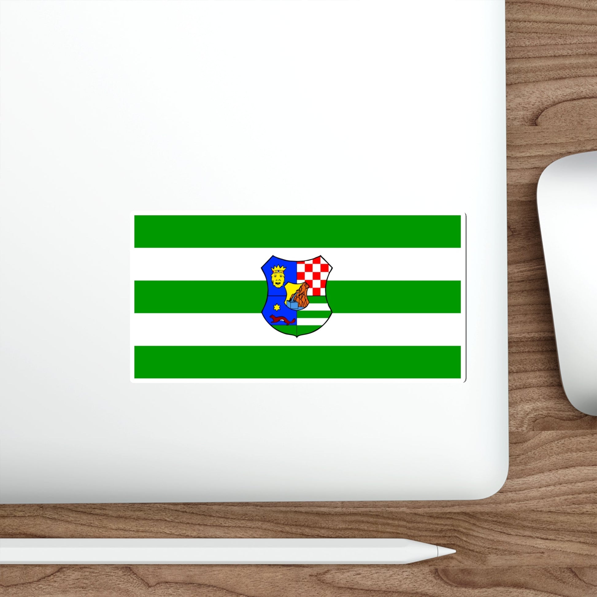 Flag of Zagreb County Croatia STICKER Vinyl Die-Cut Decal-The Sticker Space