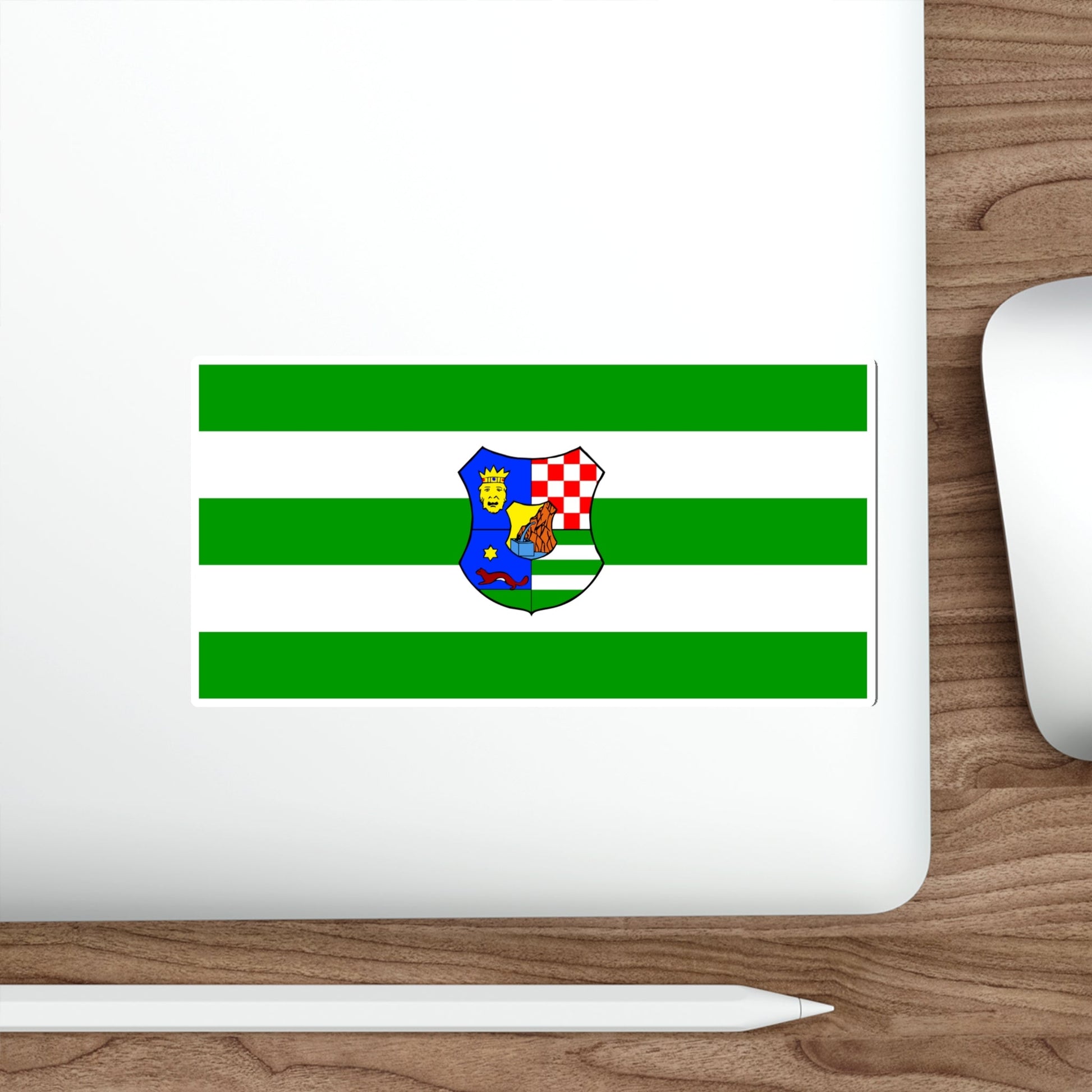 Flag of Zagreb County Croatia STICKER Vinyl Die-Cut Decal-The Sticker Space