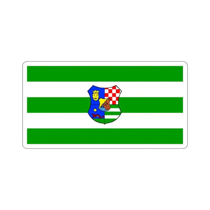 Flag of Zagreb County Croatia STICKER Vinyl Die-Cut Decal 3 Inch - The Sticker Space