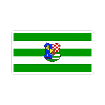 Flag of Zagreb County Croatia STICKER Vinyl Die-Cut Decal 4 Inch - The Sticker Space