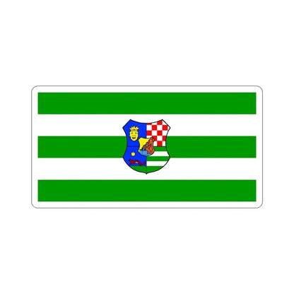 Flag of Zagreb County Croatia STICKER Vinyl Die-Cut Decal 4 Inch - The Sticker Space
