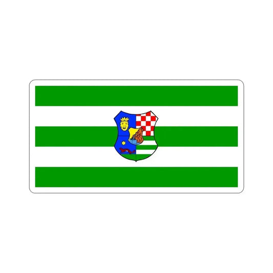 Flag of Zagreb County Croatia STICKER Vinyl Die-Cut Decal 6 Inch - The Sticker Space