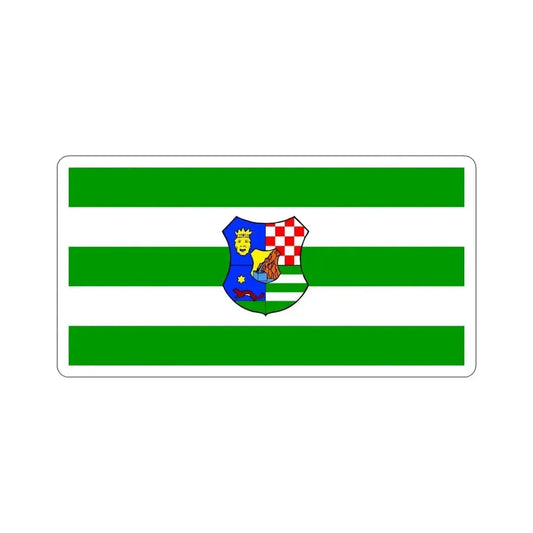Flag of Zagreb County Croatia STICKER Vinyl Die-Cut Decal 6 Inch - The Sticker Space