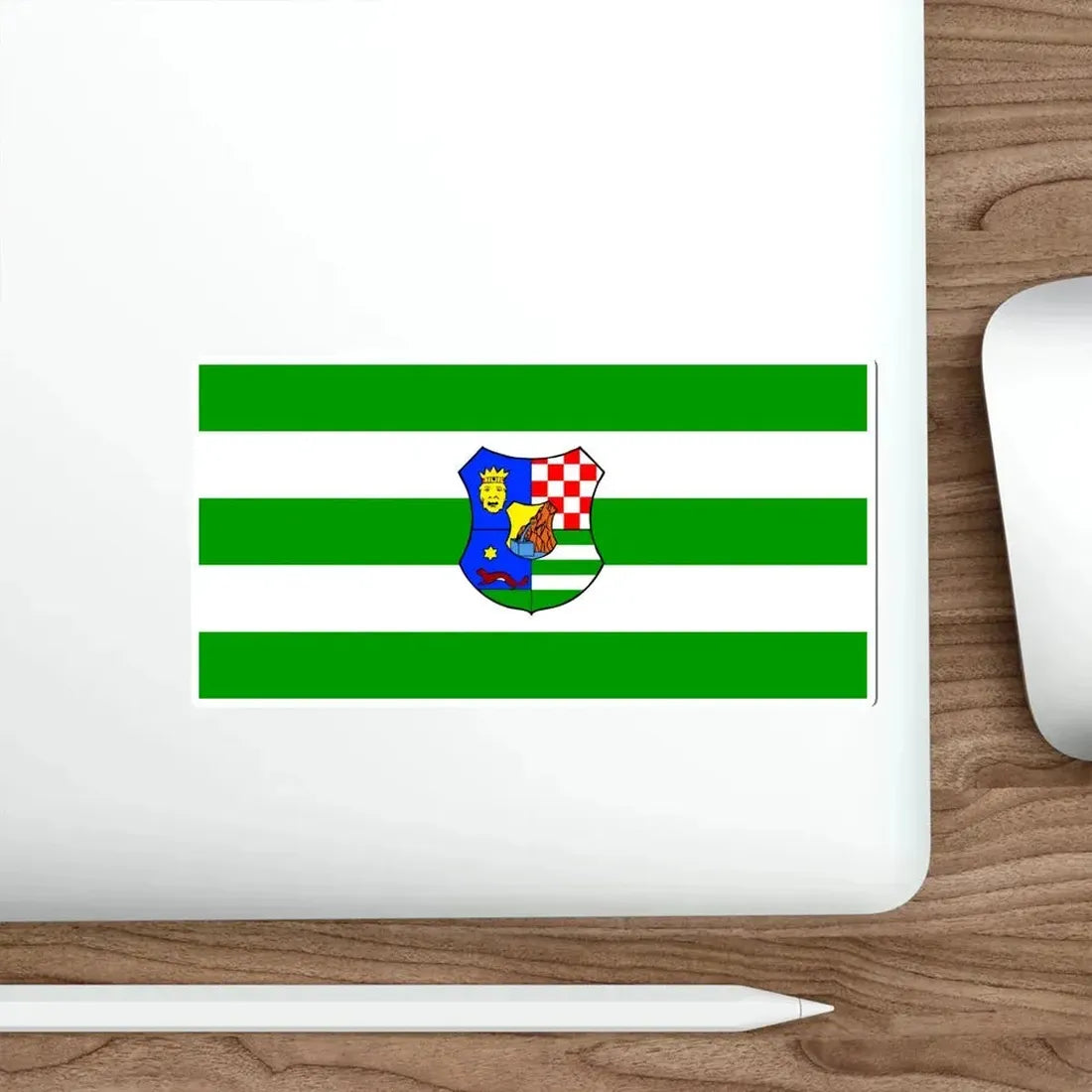 Flag of Zagreb County Croatia STICKER Vinyl Die-Cut Decal - The Sticker Space