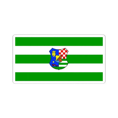 Flag of Zagreb County (Croatia) STICKER Vinyl Kiss-Cut Decal 2 Inch White - The Sticker Space