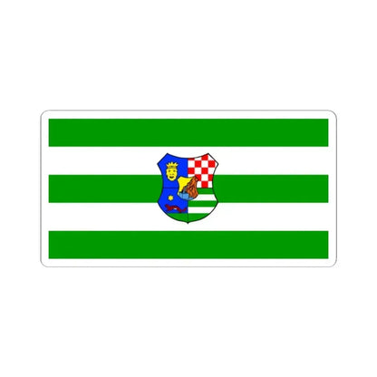 Flag of Zagreb County Croatia - STICKER Vinyl Kiss-Cut Decal 2 Inch White - The Sticker Space