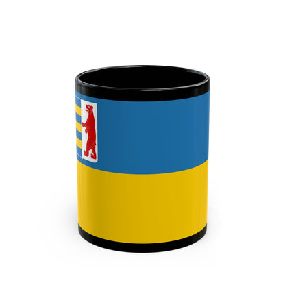 Flag of Zakarpattia Oblast Ukraine - Black Coffee Mug-11oz-The Sticker Space