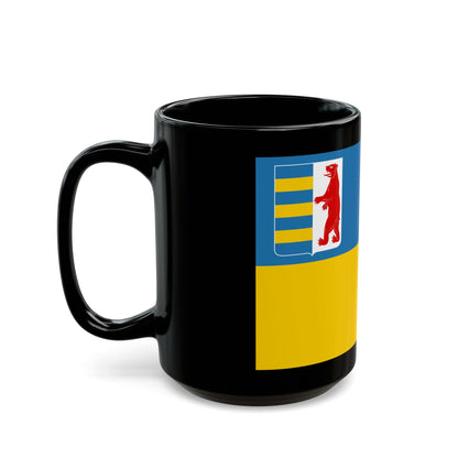 Flag of Zakarpattia Oblast Ukraine - Black Coffee Mug-The Sticker Space