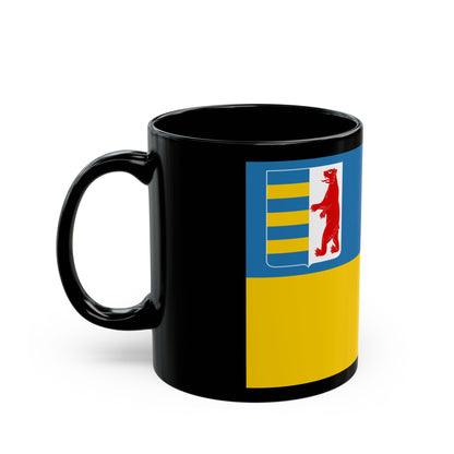 Flag of Zakarpattia Oblast Ukraine - Black Coffee Mug-The Sticker Space