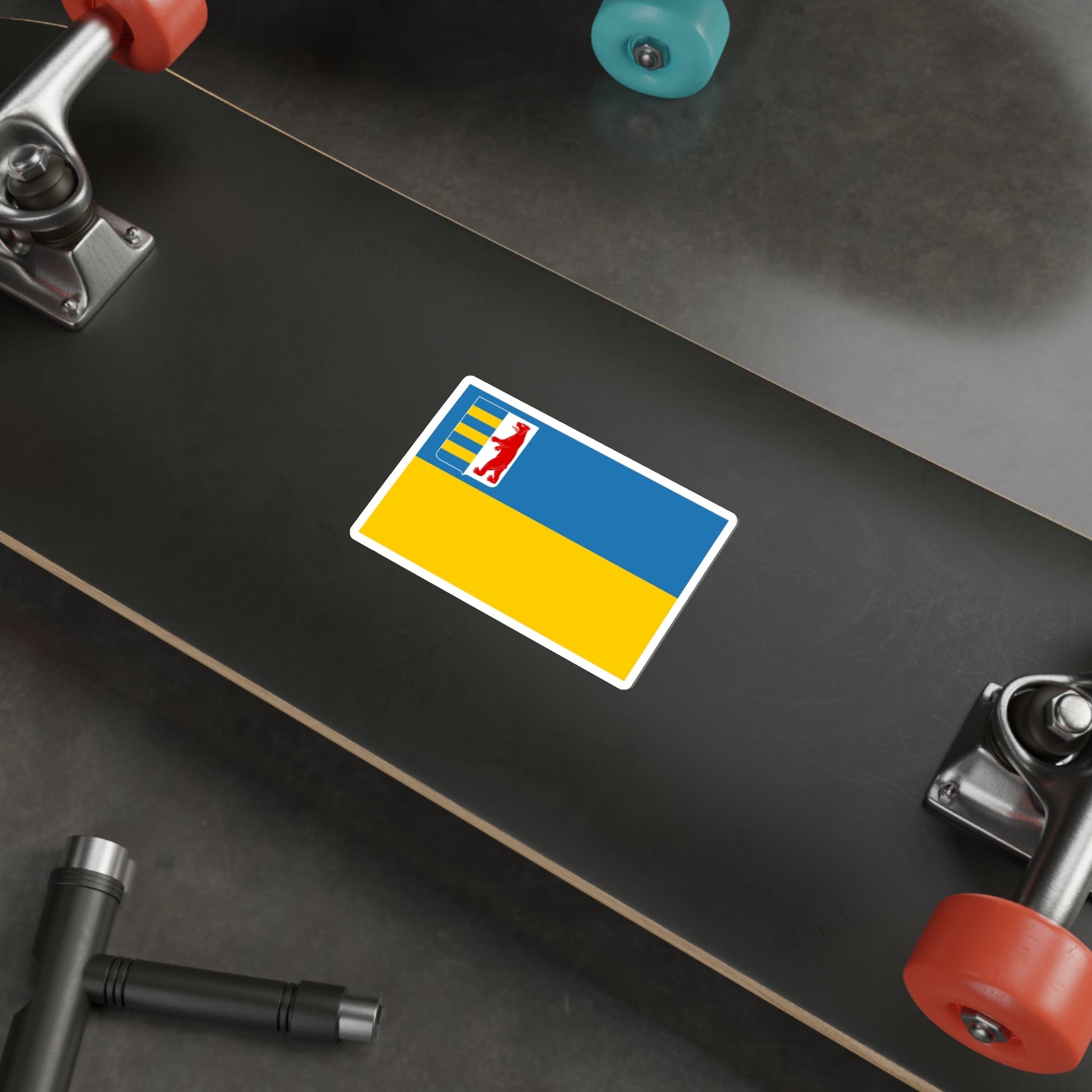 Flag of Zakarpattia Oblast Ukraine STICKER Vinyl Die-Cut Decal-The Sticker Space