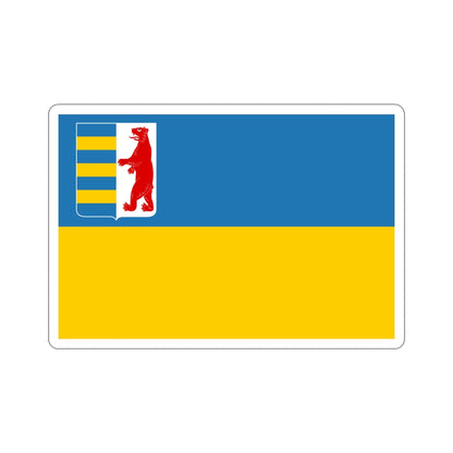 Flag of Zakarpattia Oblast Ukraine STICKER Vinyl Die-Cut Decal-4 Inch-The Sticker Space
