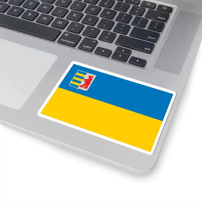 Flag of Zakarpattia Oblast (Ukraine) STICKER Vinyl Kiss-Cut Decal - The Sticker Space
