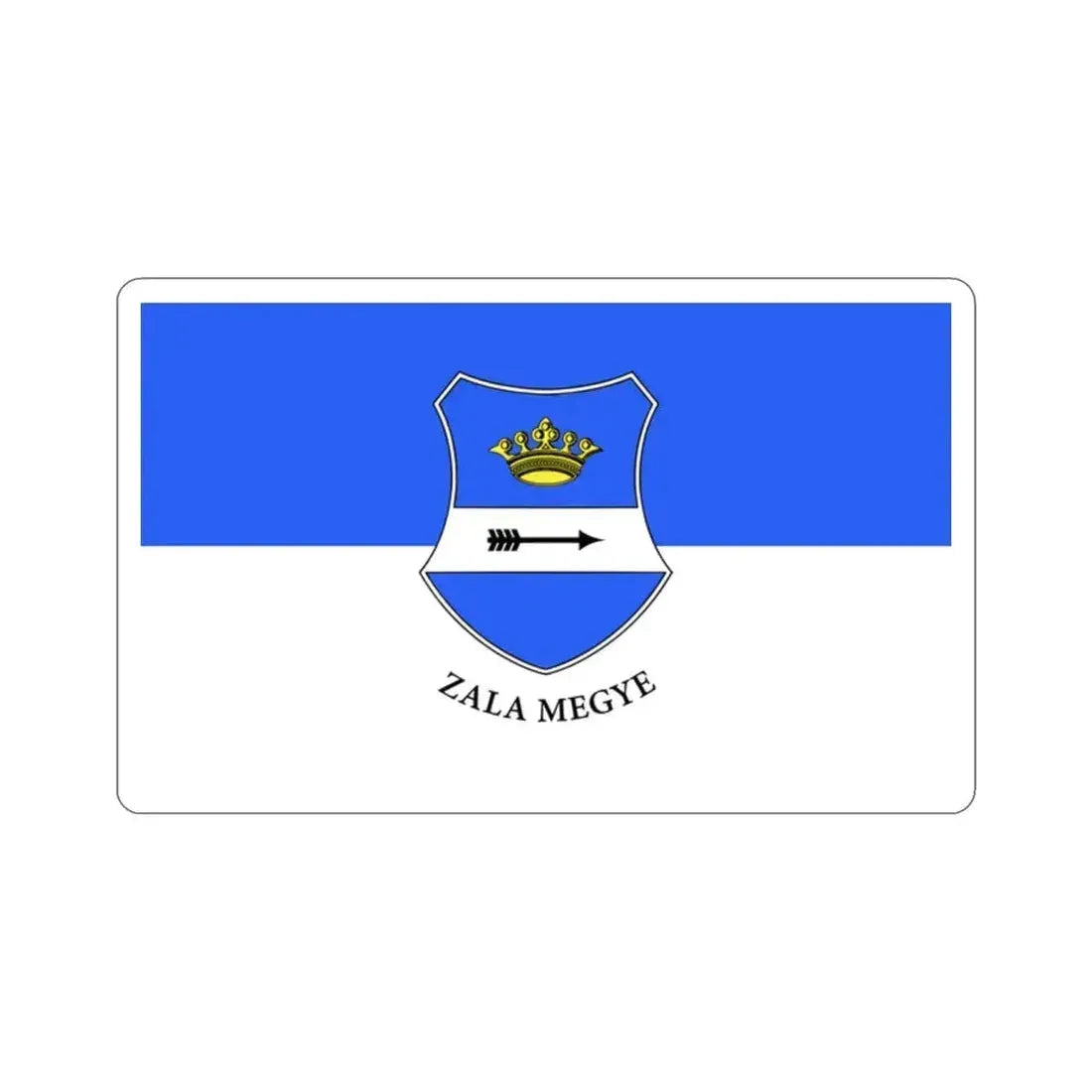 Flag of Zala County Hungary STICKER Vinyl Die-Cut Decal 2 Inch - The Sticker Space