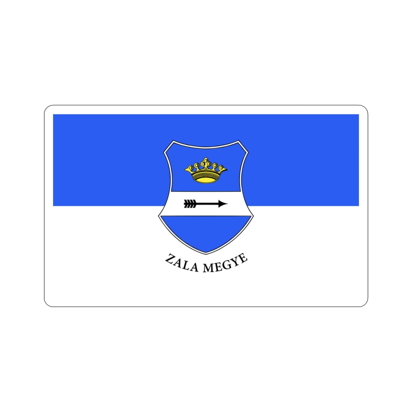 Flag of Zala County Hungary STICKER Vinyl Die-Cut Decal-3 Inch-The Sticker Space